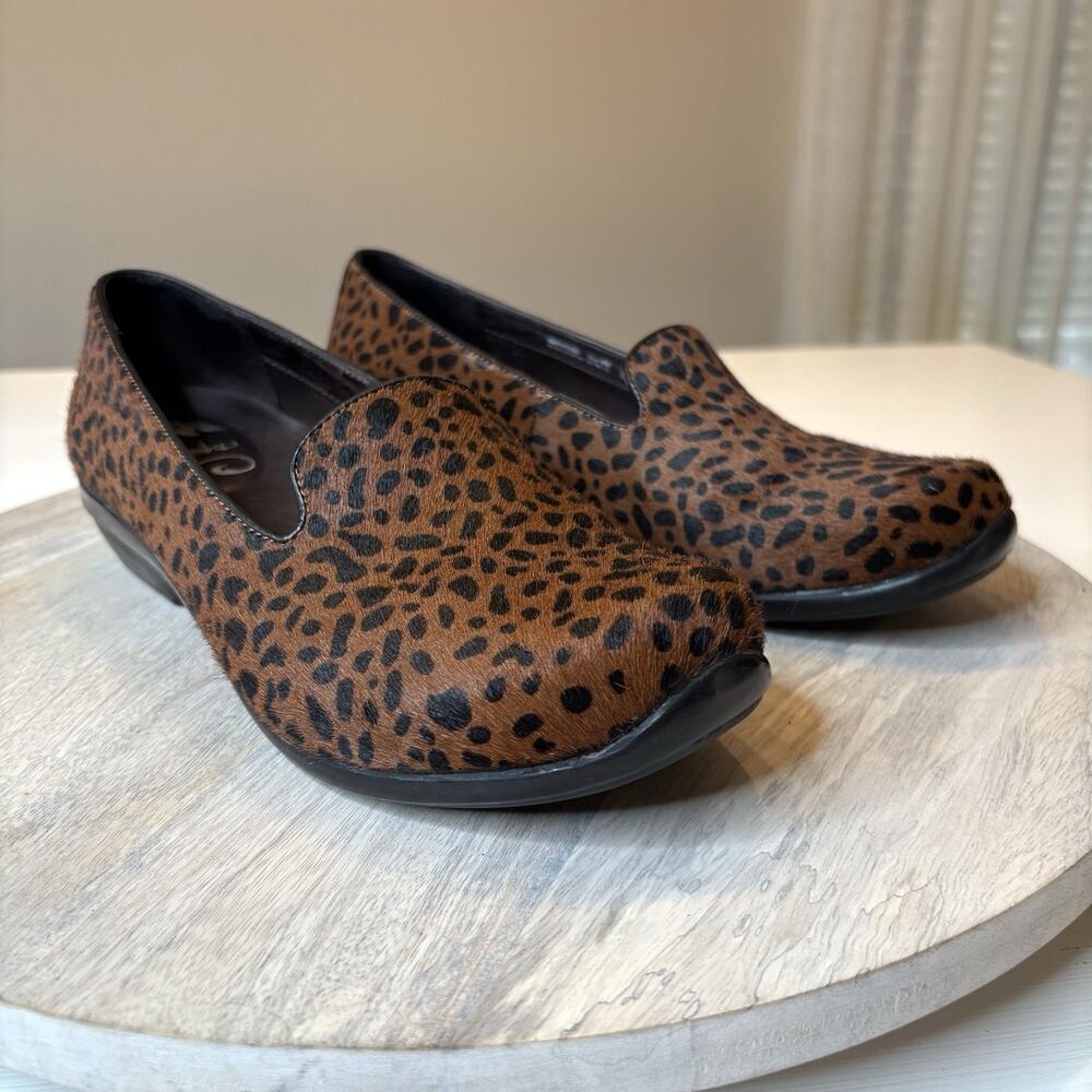 Dansko Olivia Women's Cheetah Print Calf Hair Loafers Comfort Shoes US Size 9 - Picture 3 of 11